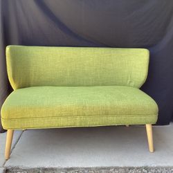 Lime Green Mid-Century Settee