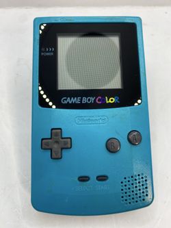 Gameboy Color Blue Teal Game Boy tested authentic excellent screen condition