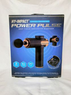 Hy-Impact Power Pulse Cordless Rechargeable Percussion Massager