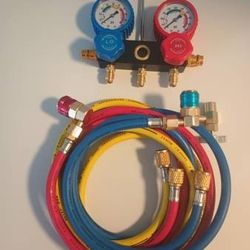 (BRAND NEW) A/C SureBilt Manifold Gauge and Hose (100% UNUSED) - $45 (Harahan)