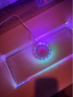 Light up computer keyboard stand