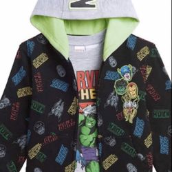 MARVEL SUPER HERO (6) HOODIE & TEE SET. NEW