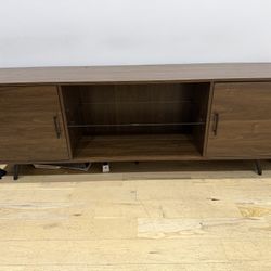Walnut Media Console TV Stand