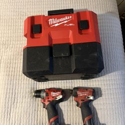 Milwakee Tools Vacuum And Drills $325 Pick Up 