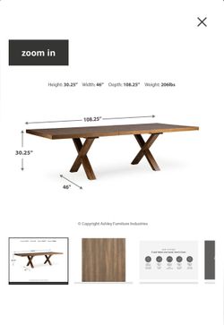 Oak dinner table