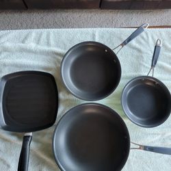 Food Network Fry Pans + Square 10" Griddle Pan