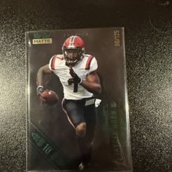  Jaycee Horn Wild card matte rookie card numbered 86/125