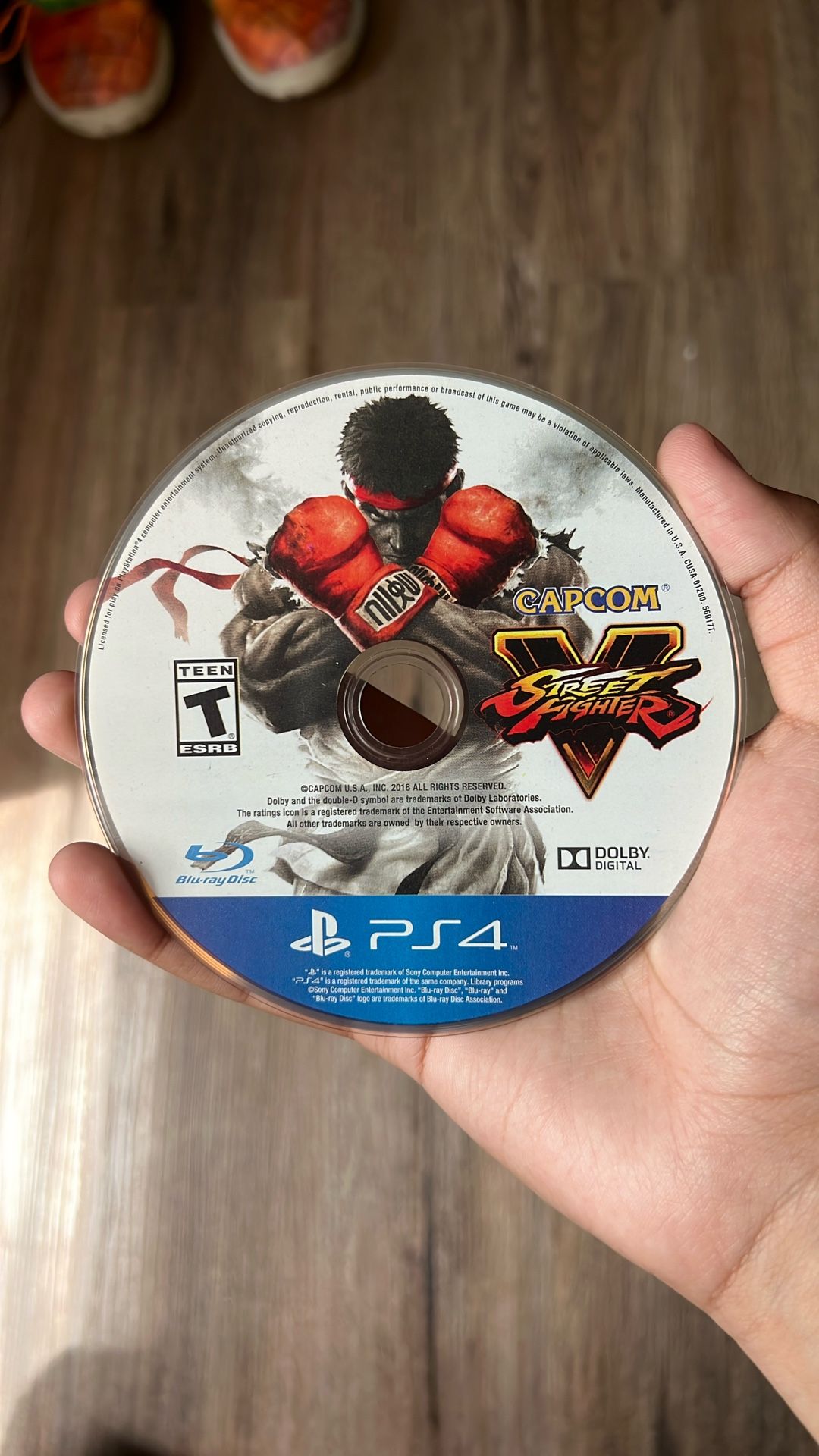PS4 street fighter V Disc