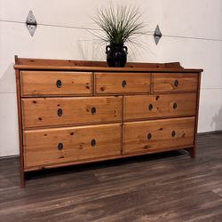 Rustic 6-Drawer Wood Dresser for Bedroom or Nursery
