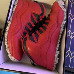 Red Black 10s Size 10.5 