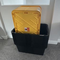 27 Gallon Storage Bins NEW (10 Total, $18 Each)