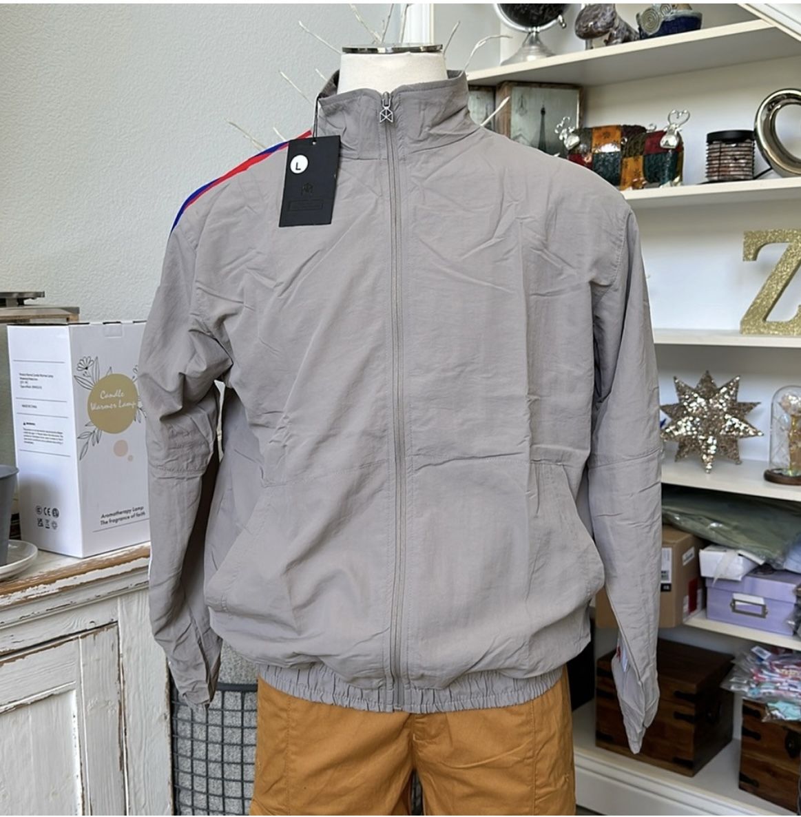 Rawgear Mens Silver Windbreaker Jacket