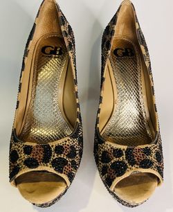 Gianni bini animal print shoes sale