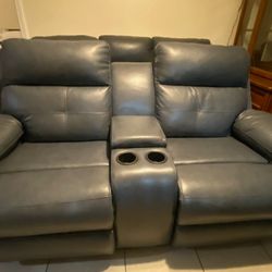 Leather Couch and Loveseat 