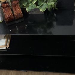 Tv Stand (wooden/glass) 