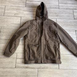  VTG Nike ACG All Conditions Gear Lined Nylon Jacket Coat Brown 90s size Small