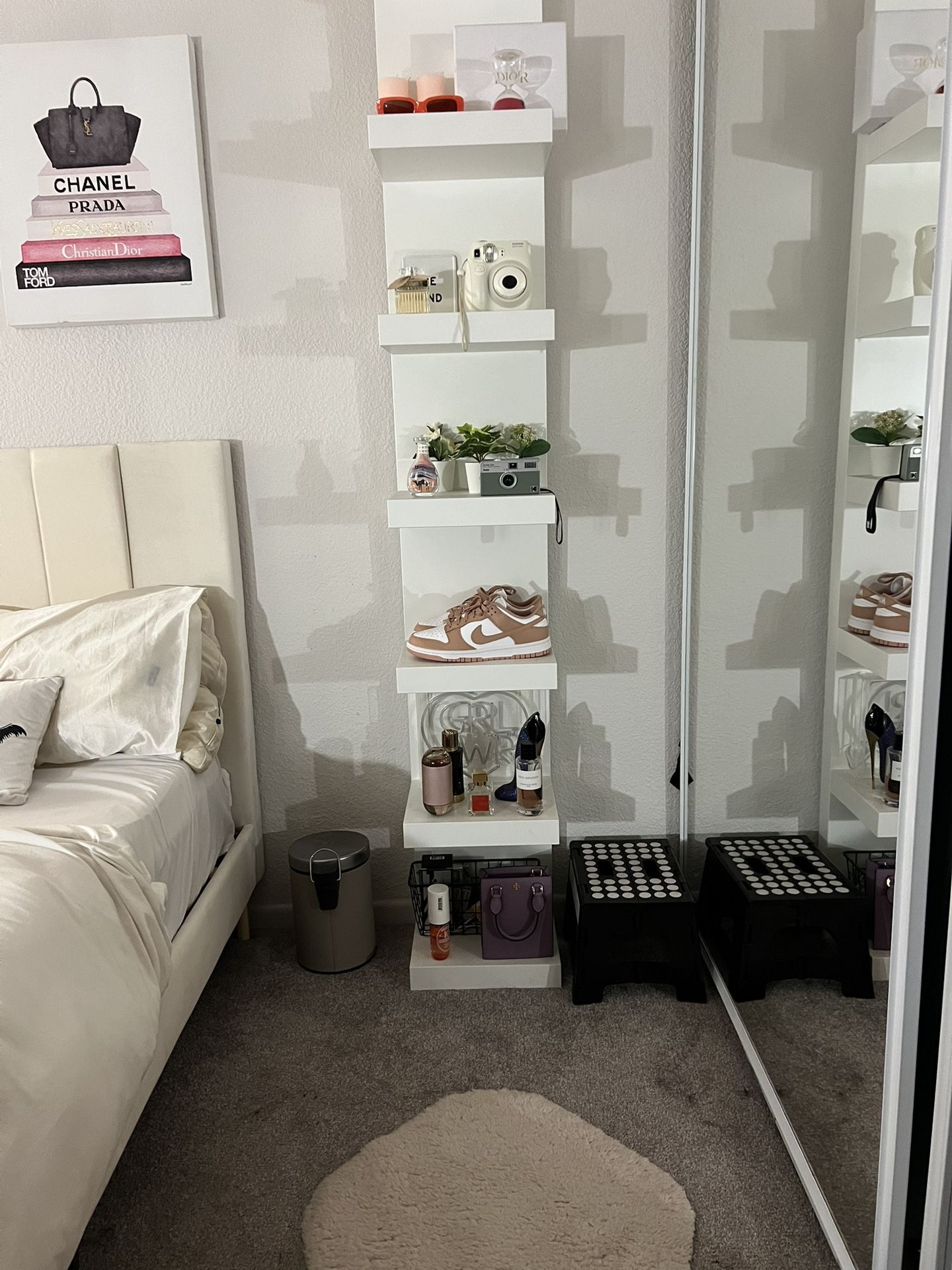 White Wall Shelf Unit