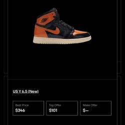 Shattered Backboards Kids Size 6.5 