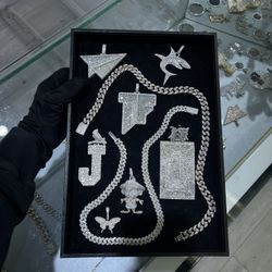 Iced Out Custom Pendants – Top Quality Passes Diamond Tester