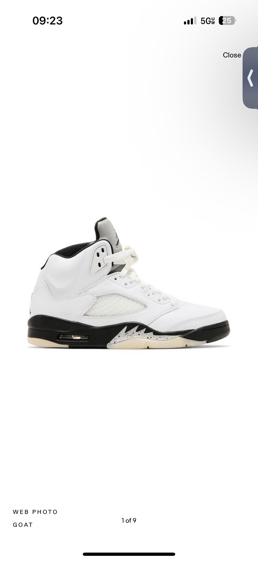 Air Jordan 5 Retro ‘White Black’