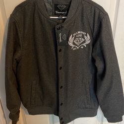 Men Diamond Supply  Bomber Jacket Size Medium