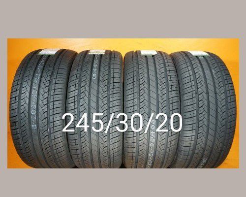 4 New Tires For Sale 245/30/20 We Repair Paint Weld Wheels Rims