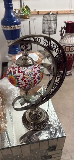 Turkish Mosaic Glass Table Lamp