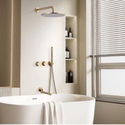 Trustmi Brushed Gold Shower Set