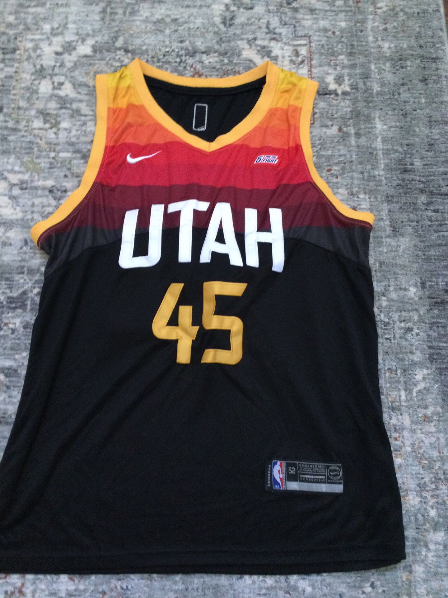 NBA UTAH Jazz 45 Donovan Mitchell sewn jersey