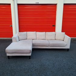 White Sectional Couch - Free Delivery