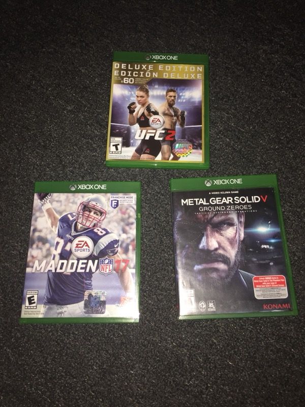 Xbox one games for sale.