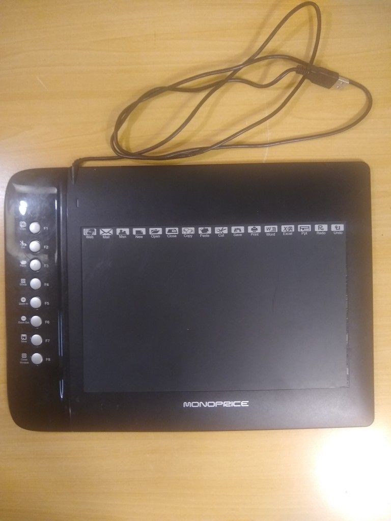 Monoprice 10" x 6.25" USB Graphic Drawing Tablet with 8 Hot Keys
