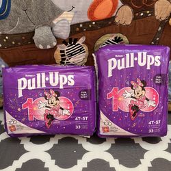 Huggies  Pull Ups Diapers 4-5t - New - 33 Ct Each 
