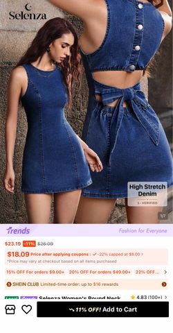 Denim dress
