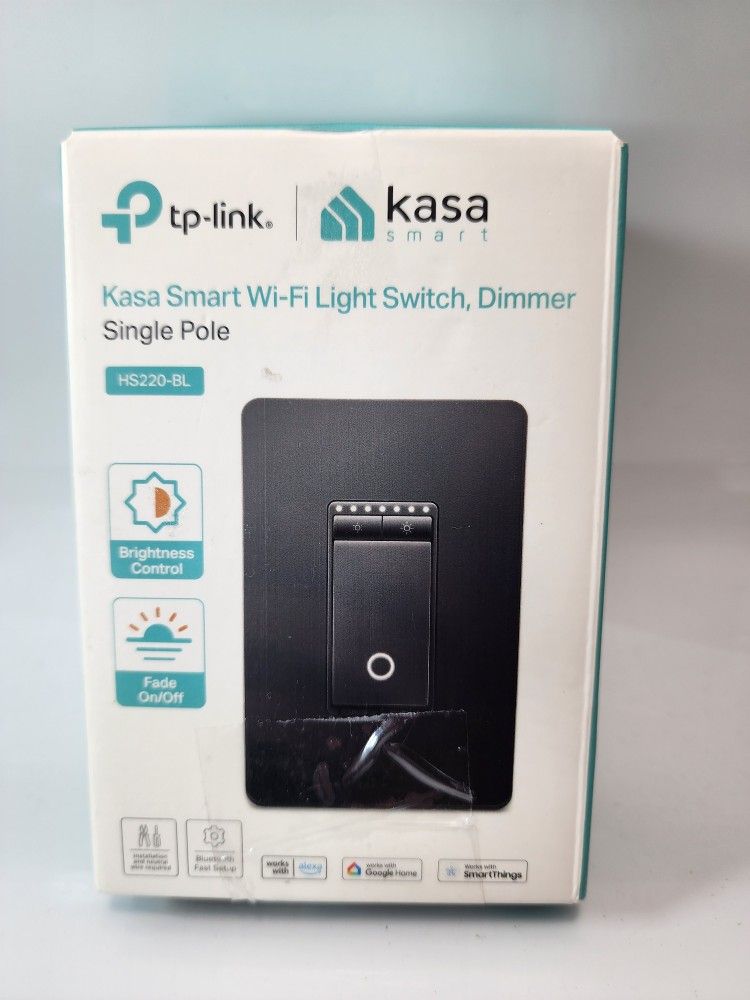 Kasa Smart Light Switch HS200-BL, Single Pole,Neutral Wire Required, 2.4GHz