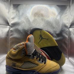 Air Jordan 5 Yellow And Red 