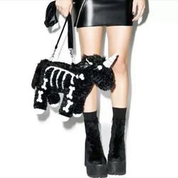 Skeleton Unicorn Purse 