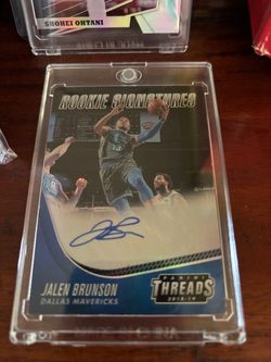 Jalen Brunsonn rookie card auto  $40