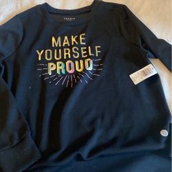 Toward active size 0 make yourself proud workout top