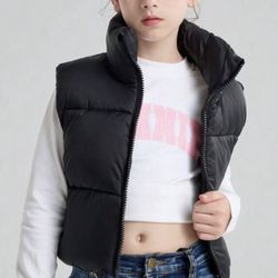 Chaleco Corto Para Niña De Invierno 6y 