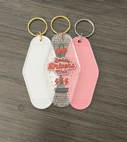 Baddies Driving Club Motel Keychain