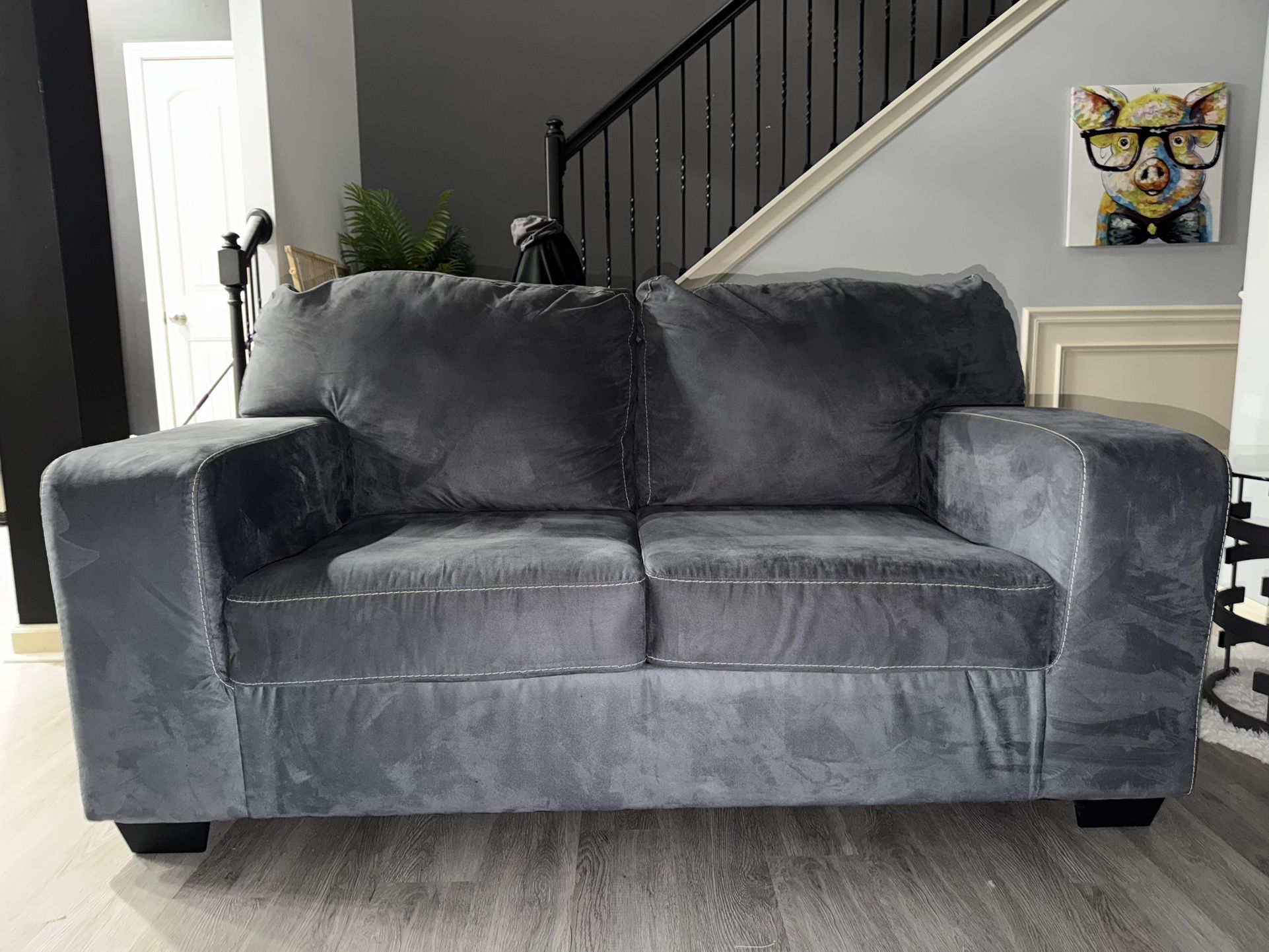 Grey 2-Seater & 3-Seater Sofa Set – Great Condition!