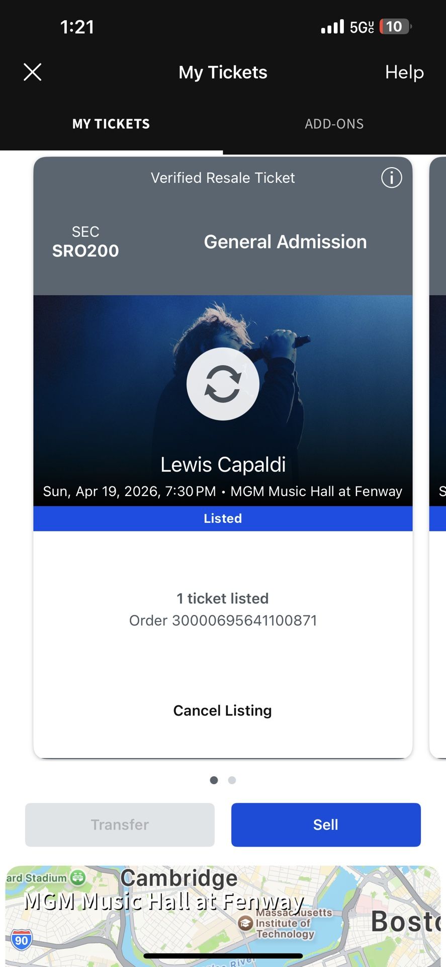 2 Lewis Capaldi Tickets 