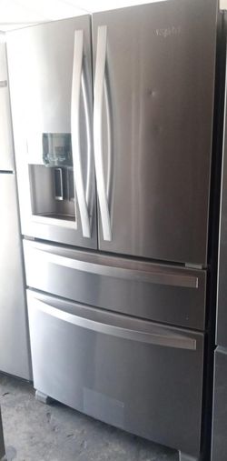 Whirlpool 4 Door Stainless Steel Refrigerator Fridge
