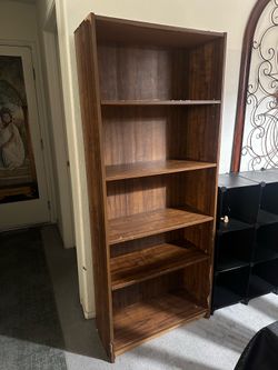 Brown shelf