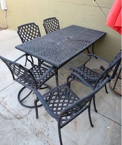 Patio table set