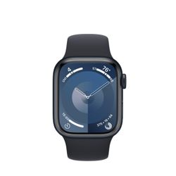 Apple Watch Series 9 GPS 45mm Midnight Aluminum Case with Midnight Sport Band - M/L