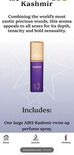 Airs quick twist up perfume spray