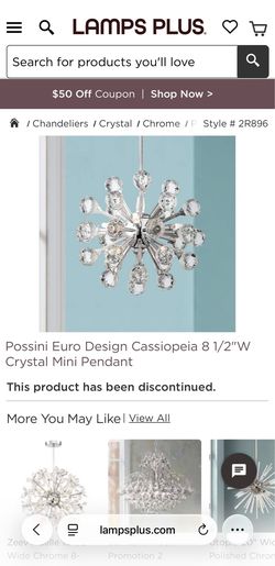 Crystal Light Pendant Fixture