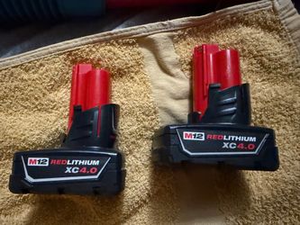 MILWAUKEE M12 4.0 $40 each